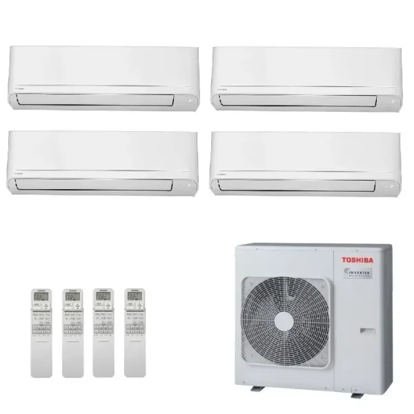 Toshiba Quadri Split 9+9+9+15 Btu Seiya Smart RAS-4M27G3AVG-E
