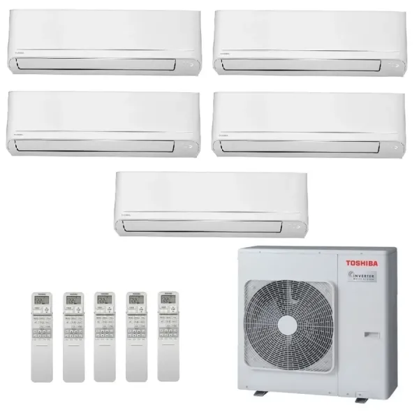 Toshiba Penta Split 9+9+9+12+15 Btu Seiya Smart RAS-5M34G3AVG-E1
