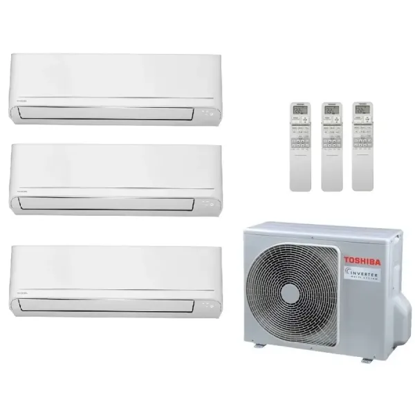Toshiba Trio Split 9+9+12 Btu Seiya Classic RAS-3M18G3AVG-E
