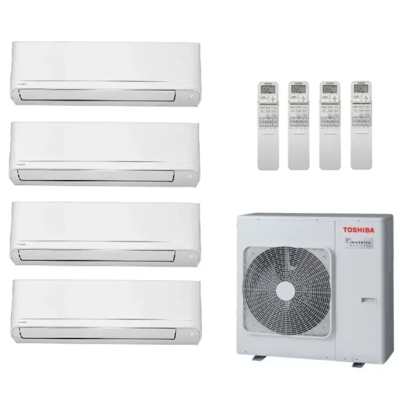 Toshiba Quadri Split 12+12+12+12 Btu Seiya Classic RAS-5M34G3AVG-E1